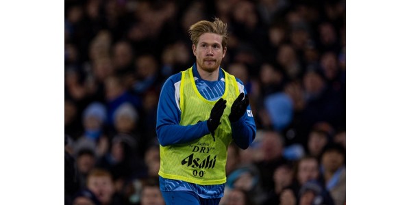 Die Fans von Manchester City begrüßen Kevin De Bruyne wieder im Einsatz